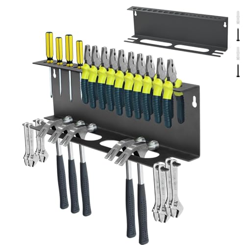Wandhalter für Zangen - Hammerhalter | Werkzeugwandhalter | Schraubenzieher- und Werkstattschlüssel Halter | Effektiver Garagenwerkzeug Organizer Wandhalter für Zangen - Hammerhalter | Werkzeugwandhalter | Schraubenzieher- und Werkstattschlüssel Halter | Effektiver Garagenwerkzeug Organizer von Generic