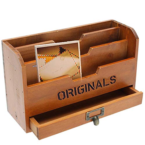 Wandordner Organizer – -Dokumenten-Briefablage, Wandpapier-Aufbewahrungshalter, Wandmontage, 3 Fächer, Kartenhalter mit Schublade, Dokumentenaufbewahrungssortierer für Büro, Schlafzimmer Wandordner Organizer – -Dokumenten-Briefablage, Wandpapier-Aufbewahrungshalter, Wandmontage, 3 Fächer, Kartenhalter mit Schublade, Dokumentenaufbewahrungssortierer für Büro, Schlafzimmer von Generic