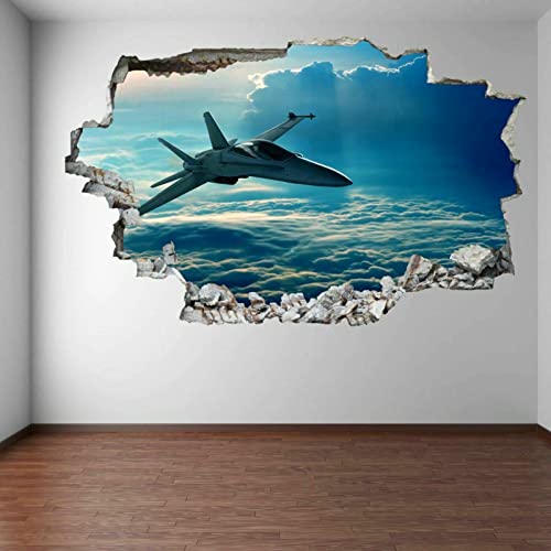 Wandsticker Jet Flugzeug Wandkunst Aufkleber Wandtattoo Kinderzimmer Dekor 65x97cm Wandsticker Jet Flugzeug Wandkunst Aufkleber Wandtattoo Kinderzimmer Dekor 65x97cm von Generic