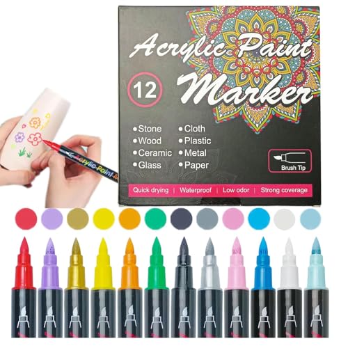 Waschbare Hautmarker | 12 waschbare Marker ohne Hautschäden | Set mit Stiften für künstlerisches Zeichnen, Zubehör für Damen, Herren und Waschbare Hautmarker | 12 waschbare Marker ohne Hautschäden | Set mit Stiften für künstlerisches Zeichnen, Zubehör für Damen, Herren und von Generic