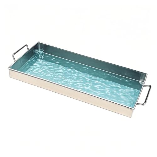 Waschmaschinenpfanne Automatische Ölauffangwanne Strapazierfähig Tropfschalenverschluss Kein Loch Raised Edge Gewächshauswanne Pflanzwanne Mehrere Größen(30x70cm(12x28in)) von Generic