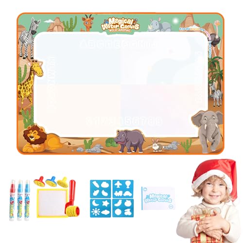 Wasserkritzelmatte – Malteppich ohne Katastrophe, wiederverwendbare Zeichenbrett, Wassermalerei, große Größe 100 x 80 cm, Verwendung von sicherem Material von Generic