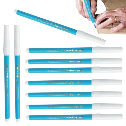 Wasserlösliche Marker für Textilien – Set mit 10 Filzstiften mit verdunstbarer Tinte, temporäre Markierungen für Stickstoffe, Schneidermarker für präzise Zeichnungen auf Stoff | Strum Wasserlösliche Marker für Textilien – Set mit 10 Filzstiften mit verdunstbarer Tinte, temporäre Markierungen für Stickstoffe, Schneidermarker für präzise Zeichnungen auf Stoff | Strum von Generic
