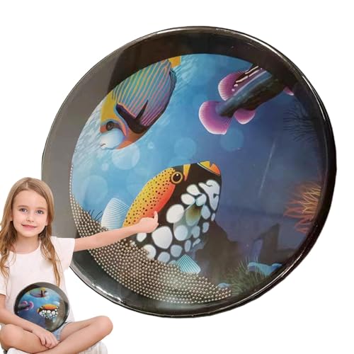 Wave Sound Drum, tragbare Trommel für | Weiche Musiktrommel mit Meeresklang, Musikunterricht, integrierte Metallperlen, bequemer Sound, See-Trommel, verbessert das Erlebnis Wave Sound Drum, tragbare Trommel für | Weiche Musiktrommel mit Meeresklang, Musikunterricht, integrierte Metallperlen, bequemer Sound, See-Trommel, verbessert das Erlebnis von Generic