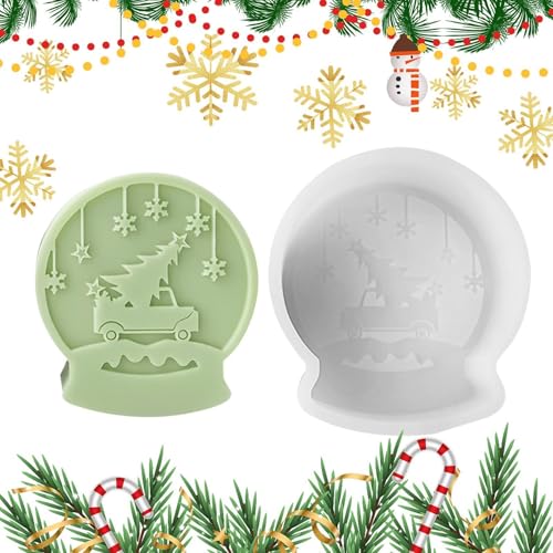 Weihnachten Kerzenformen Silikon – Weihnachtskerzen Formen aus Silikon, Epoxidharz Form Silikon | Weihnachts-Kristallkugel Form Gips Formen für Aromatherapie Kerzenherstellung Heimtextilien Weihnachten Kerzenformen Silikon – Weihnachtskerzen Formen aus Silikon, Epoxidharz Form Silikon | Weihnachts-Kristallkugel Form Gips Formen für Aromatherapie Kerzenherstellung Heimtextilien von Generic