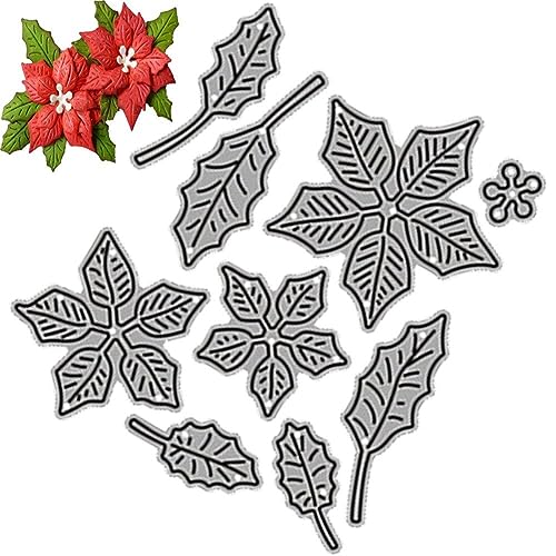Generic Weihnachten Metall Stanzformen Sterne Blume Stanzungen DIY Prägeschablone Vorlage für Kartenherstellung Scrapbooking von Generic