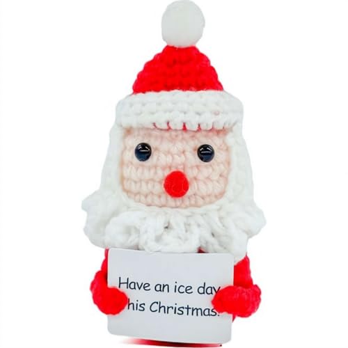 Weihnachten Positive Hirsch Weihnachtsmann Schneemann Lustige Positive Häkelpuppe Cheer Up Geschenke, Santa Claus Crochet Emotional Doll Tier mit Positiven Botschaften für Party Weihnachtsdekoration Weihnachten Positive Hirsch Weihnachtsmann Schneemann Lustige Positive Häkelpuppe Cheer Up Geschenke, Santa Claus Crochet Emotional Doll Tier mit Positiven Botschaften für Party Weihnachtsdekoration von Generic