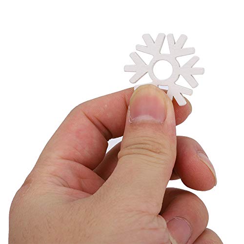 Weihnachten Schneeflockendekorationen, Schneeflocken für Kunsthandwerk 100pcs Schneeflockenmuster Holz Scrapbooking Weiße DIY Handwerk Dekorative Weihnachtsflocken Schneeflocken Ornamente Anhänger Weihnachten Schneeflockendekorationen, Schneeflocken für Kunsthandwerk 100pcs Schneeflockenmuster Holz Scrapbooking Weiße DIY Handwerk Dekorative Weihnachtsflocken Schneeflocken Ornamente Anhänger von Generic