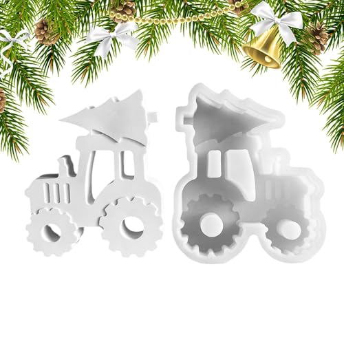 Weihnachten Silikonform, Weihnachten Harz Formen | Weihnachten LKW Formen Silikon Backzubehör, Schokoladenschneider Formen für Perlen, Kerzen, Seife Weihnachten Silikonform, Weihnachten Harz Formen | Weihnachten LKW Formen Silikon Backzubehör, Schokoladenschneider Formen für Perlen, Kerzen, Seife von Generic