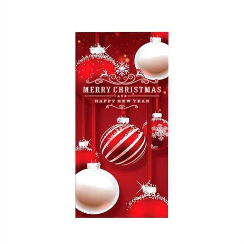 Weihnachten und Halloween Haustür Dekoration, Weihnachtstürdekorationen, Halloween Türabdeckung Veranda Schild Banner, Xmas Holiday Party Supplies (Stil B) von Generic