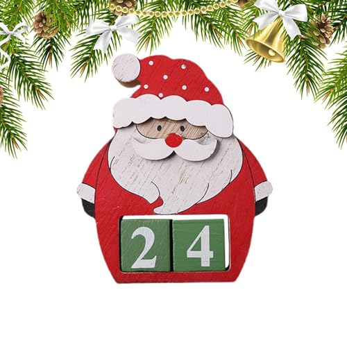 Weihnachts-Countdown-Blöcke, Weihnachts-Countdown-Kalender | Weihnachts-Countdown-Dekorationen aus Holz - dekorativer Countdown aus Holz Riut von Generic