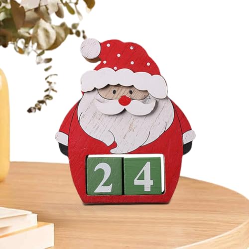 Weihnachts-Countdown-Kalender, Weihnachtskalender aus Holz | Tisch-Datumsanzeige für den Weihnachts-Countdown | Weihnachtsdekorationen für Festivals aus Holz, Cartel Weihnachts-Countdown-Kalender, Weihnachtskalender aus Holz | Tisch-Datumsanzeige für den Weihnachts-Countdown | Weihnachtsdekorationen für Festivals aus Holz, Cartel von Generic