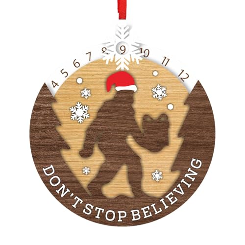 Weihnachts-Countdown-Ornament, Weihnachts-Countdown-Dekoration - Holz Weihnachten Wandschild, Weihnachtsdeko, Weihnachtsschmuck zum Aufhängen der Tür, d von Generic