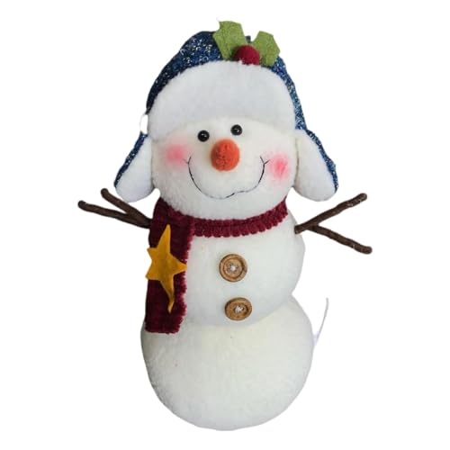 Weihnachts-Schneemannpuppe - Weicher , setzen Sie diesen Plüsch- | Niedliche Weihnachtspuppe, saisonale Dekoration, für weiche Puppen für von Generic