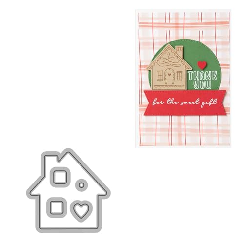 Weihnachts-Stanzformen, Weihnachtsstempel und Stanzformen - Weihnachtshaus-Bastel-Scrapbooking-Form,Geschnittene Schablonen für die Herstellung von Papierkarten, Festivals, Grußkarten, Kunsthandwerk, von Generic