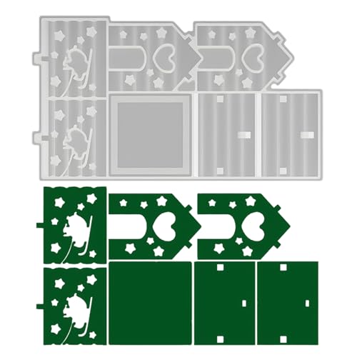 Weihnachts Teelichtformen | Haus Resin Gießformen Silikon - Wiederverwendbare Wohnkultur Für Wachs Gips Fondant Schokolade - Party Urlaub Schlafzimmer Hochzeit Geburtstag von Generic