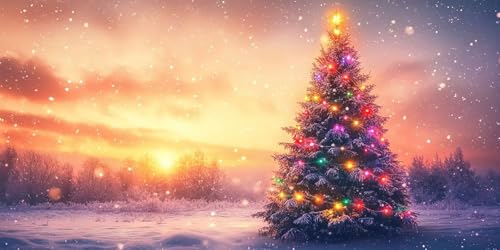 Weihnachtsbaum Diamond Painting, Diamond Painting Erwachsene, Winter Alle Bohrer Rund Kristall Cross Stickerei Mosaikherstellung Leinwand Malerei Kits Anfänger Kinder, Wand Dekoration 40x20cm T-z859 von Generic