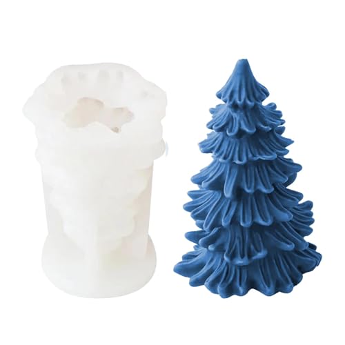 Weihnachtsbaum-Formen zum Basteln, Baumförmige Harzformen, Silikonform, Weihnachtsbaumform zur Kerzenherstellung, Harzherstellung für Kerzen, Seife (Silikon) von Generic