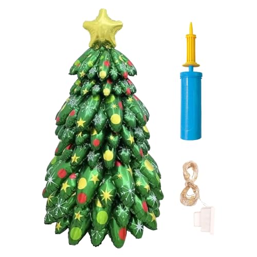 Weihnachtsbaumballon, Ballon für Weihnachtsbaum, beleuchteter Weihnachtsbaum, bunt, festliches Ornament, Cartoon-Pine Tree Display für Winter, Neujahr, Weihnachten, Dekoration von Generic