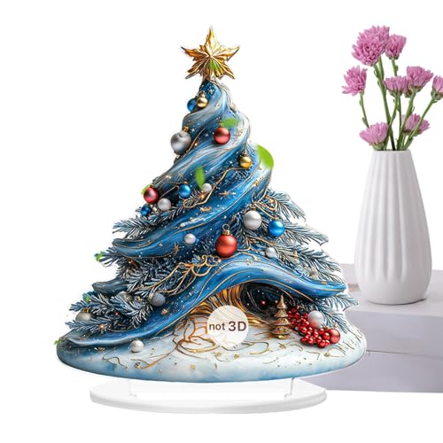Weihnachtsdekoration für den Schreibtisch, 2D-Weihnachtsbaum aus Acryl für Partys, dekorative Ornamente für den Innentisch, Hochzeiten, Veranstaltungen, Büro, Zuhause, Weihnachtsdekoration für den Schreibtisch, 2D-Weihnachtsbaum aus Acryl für Partys, dekorative Ornamente für den Innentisch, Hochzeiten, Veranstaltungen, Büro, Zuhause, von Generic