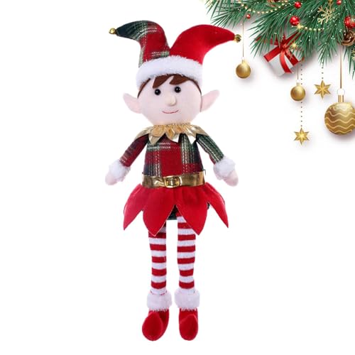 Weihnachtselfenspielzeug, Weihnachtspuppe mit langem Bein, Weihnachtspuppen, Sammelfiguren für Zuhause, Puppe mit langen Beinen, Navid Spielzeug von Generic