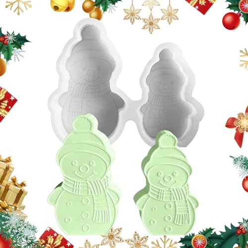 Weihnachtsformen Silikonform, Schneemann-Silikonform | Kunsthandwerksform aus Epoxidharz | Multifunktionale Sope Form Antihaft | Silikonform für Schneemann Weihnachtsformen Silikonform, Schneemann-Silikonform | Kunsthandwerksform aus Epoxidharz | Multifunktionale Sope Form Antihaft | Silikonform für Schneemann von Generic