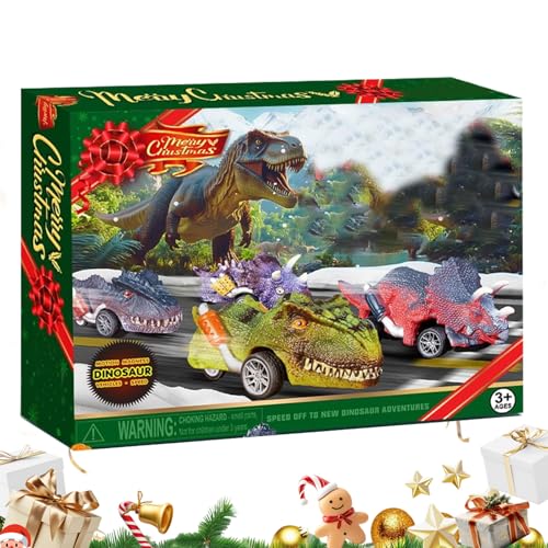 Weihnachtskalender | Auto Adventskalender 24 | Deko Geschenk Spielzeug Für Feier Geburtstag Fest Festlichkeit Belohnung Ferien | Kinder Junge Mädchen Ab 3 Jahre von Generic