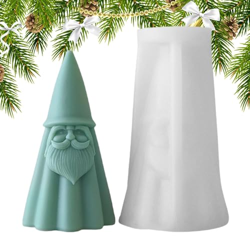 Weihnachtskerzenform, Weihnachtsmann-Harzform | Silikonform für die Herstellung von Weihnachtsmannseife für Weihnachtsdekorationen, Harzform für -Party-Dekorationen, weich von Generic