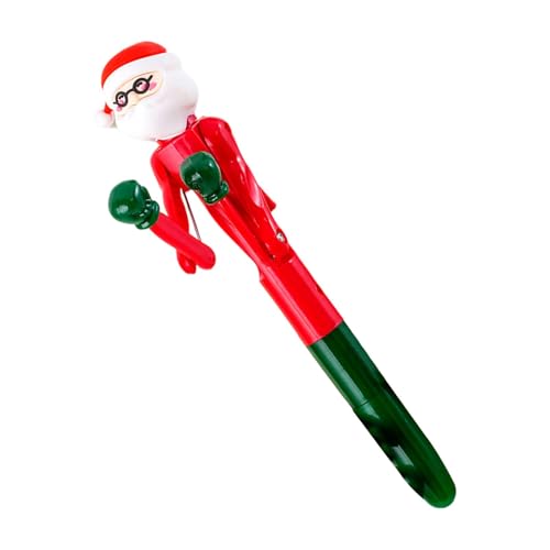 Weihnachtskugelschreiber, niedliche Kugelschreiber | Colorfast Tintenkugelschreiber in Form eines Weihnachtsmanns – Stifte Weihnachtsmann Lustige Stifte weiches Schreiben für Geburtstag Ostern von Generic