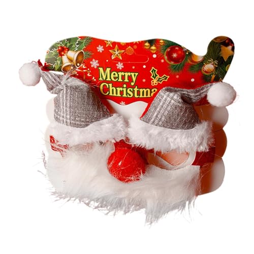 Weihnachtsmann-Kostüm-Brille, Plüschstoff, Cartoon-Kostüm-Brille, kreative Cosplay-Requisiten, leichte multifunktionale Weihnachtsmann-Brille für Party, Festival, Versammlung Weihnachtsmann-Kostüm-Brille, Plüschstoff, Cartoon-Kostüm-Brille, kreative Cosplay-Requisiten, leichte multifunktionale Weihnachtsmann-Brille für Party, Festival, Versammlung von Generic