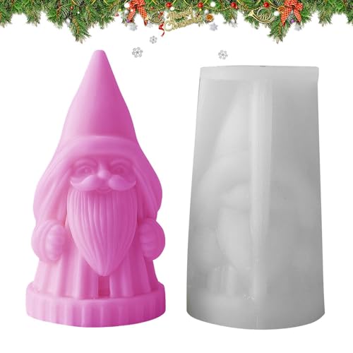Weihnachtsmann Silikonform, Weihnachtsmann Form | Weihnachten Silikon Seifenform Handwerk | Antihaft-Kerzenherstellungsformen, Aromatherapie-Kerzenherstellung, Seife von Generic