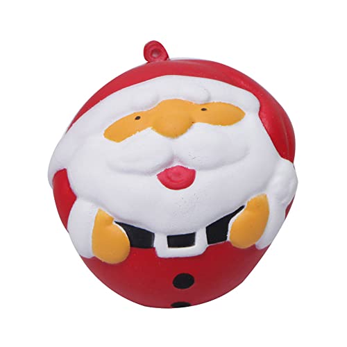 Weihnachtsstress -Relief Toy, Santa Claus Squeeze Toy, Langsames Steigendes Elastisches Pu -Material Sicher für Kinder Home Office Dekoration (Zm0053 Santa Claus Ball Style) von Generic