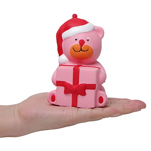 Weihnachtsstress -Relief Toy, Santa Claus Squeeze Toy, Langsames Steigendes Elastisches Pu -Material Sicher für Kinder Home Office Dekoration (Zm0057 Weihnachtsbär -Umarmung) von Generic