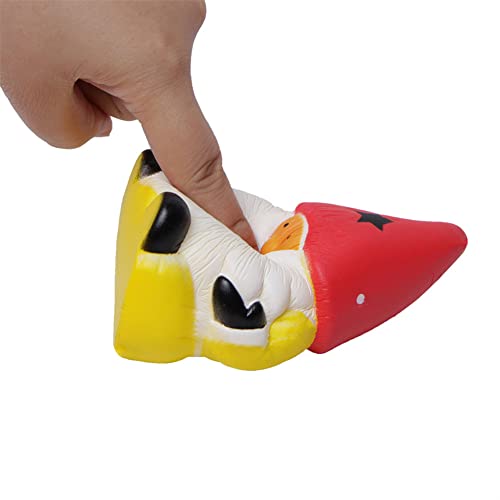 Weihnachtsstress -Relief Toy, Santa Claus Squeeze Toy, Langsames Steigendes Elastisches Pu -Material Sicher für Kinder Home Office Dekoration (Zm0059 Spitzer Hut Big Bart Santa Claus) von Generic