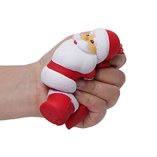 Weihnachtsstress -Relief Toy, Santa Claus Squeeze Toy, Langsames Steigendes Elastisches Pu -Material Sicher für Kinder Home Office Dekoration (Zm0061 -Rucksack Santa Claus) von Generic