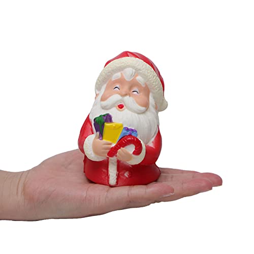 Weihnachtsstress -Relief Toy, Santa Claus Squeeze Toy, Langsames Steigendes Elastisches Pu -Material Sicher für Kinder Home Office Dekoration (Zm0062 Halten des Geschenks Santa) von Generic