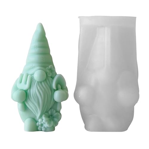 Weihnachtszwergform, Gnom-Silikonform | Niedliche Gnom-Silikonform, gesichtslose Zwerggussformen aus Epoxidharz, für handgefertigte Kerzen, Dekorationshandwerk Weihnachtszwergform, Gnom-Silikonform | Niedliche Gnom-Silikonform, gesichtslose Zwerggussformen aus Epoxidharz, für handgefertigte Kerzen, Dekorationshandwerk von Generic