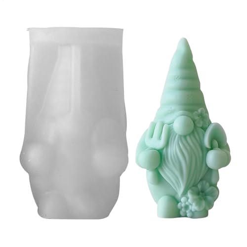 Weihnachtszwergform - Weihnachtsmann Silikonkerzenform, Gnomes Epoxidharz Form | Gesichtlose Harz Gießform für Handwerk, Harz Gießen Weihnachtszwergform - Weihnachtsmann Silikonkerzenform, Gnomes Epoxidharz Form | Gesichtlose Harz Gießform für Handwerk, Harz Gießen von Generic