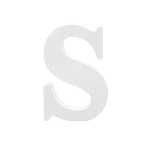 Weiß Papp Buchstaben,Dekoration Holznummer Papp-Buchstabe,Selbstklebende Buchstaben,Große Pappe Zum Basteln,Pappbuchstaben Groß,Holzbuchstaben Pappmaché Holzdekorationen für Zuhause von Generic
