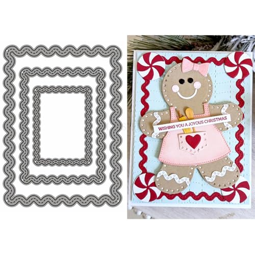 Wellenförmige Spitzen-Stanzformen für Kartenherstellung, Bordüre, Metall-Stanzformen für Papier, Scrapbooking, DIY-Schablonen für Album, Party, Hochzeit, Festivals, Dekoration Wellenförmige Spitzen-Stanzformen für Kartenherstellung, Bordüre, Metall-Stanzformen für Papier, Scrapbooking, DIY-Schablonen für Album, Party, Hochzeit, Festivals, Dekoration von Generic
