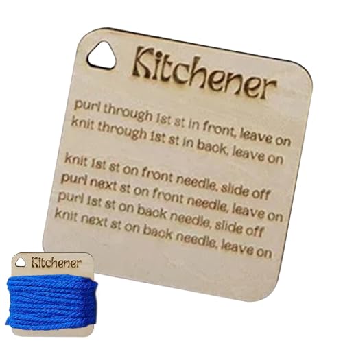 Werkzeug zum Messen der Stricklehre, Nadellehre und Lineal | Holzstrickwerkzeug für Stricklehre | Praktische Häkellehre, C-Messgerät von Generic