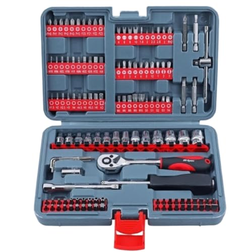 Werkzeugset, Werkzeugkasten, 126-teilig, Heimreparatur-Werkzeugset, Steckschlüsselsatz, Ratschenschlüssel-Set für Autoreparatur, Werkzeugkasten Werkzeugset, Werkzeugkasten, 126-teilig, Heimreparatur-Werkzeugset, Steckschlüsselsatz, Ratschenschlüssel-Set für Autoreparatur, Werkzeugkasten von Generic