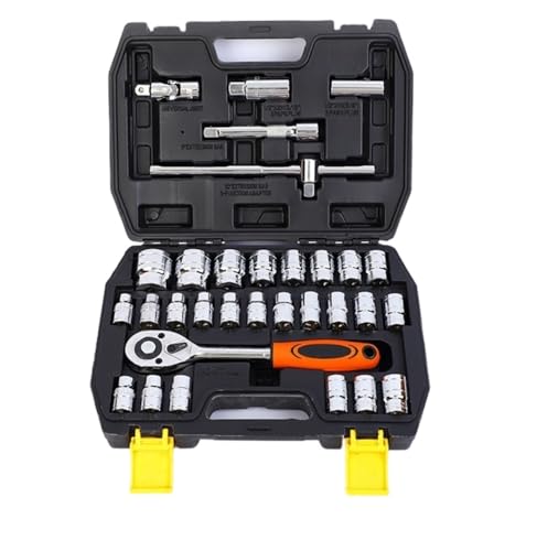 Werkzeugset Werkzeugkasten-Set 32-teilig Steckschlüsselsatz Schraubenschlüssel-Werkzeugsatz Kfz-Mechar-Werkzeugsatz für Autoreparatur-Werkzeugsatz-Set Werkzeugset Werkzeugkasten-Set 32-teilig Steckschlüsselsatz Schraubenschlüssel-Werkzeugsatz Kfz-Mechar-Werkzeugsatz für Autoreparatur-Werkzeugsatz-Set von Generic