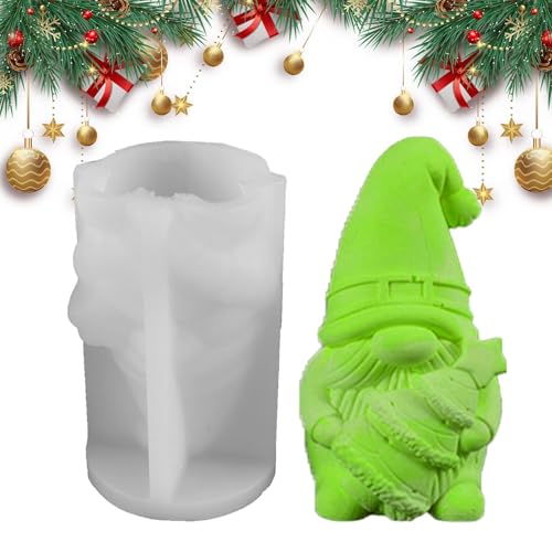 Wichtel Silikonform, Wichtel Silikonformen - Kerzenform Silikonharz Gießform für Weihnachtsdekoration - Flexible Form für Heimdekorationen, Form Wichtel Silikonform, Wichtel Silikonformen - Kerzenform Silikonharz Gießform für Weihnachtsdekoration - Flexible Form für Heimdekorationen, Form von Generic