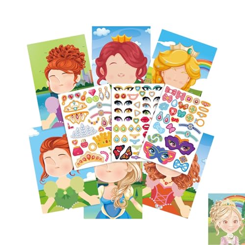 Wiederverwendbare Stickerbuch Kinder, Lustiges Gesichts Sticker Book Für Jungen Und Mädchen, DIY Make A Face Stickerbuch Ab 2 3 Jahre von Generic