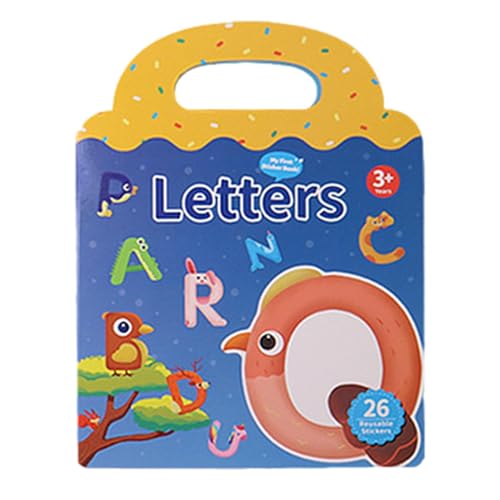 Wiederverwendbares Stickerbuch für Kinder, wiederverwendbares Stickerbuch | Kreatives Stickerbuch, tragbares Reisespielzeug für Mädchen und Jungen ab 3 Jahren, Lernaktivitäten von Generic
