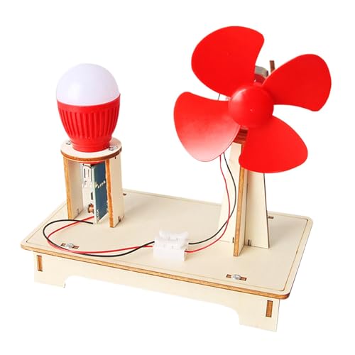 Windgenerator-Bausatz, Windturbinenmodell | Holzbausätze Windkraftanlage aus,Handgefertigter Bausatz für Kinder, wissenschaftliches Spielzeug, Windturbinen, zur Förderung der praktischen Fähigkei Windgenerator-Bausatz, Windturbinenmodell | Holzbausätze Windkraftanlage aus,Handgefertigter Bausatz für Kinder, wissenschaftliches Spielzeug, Windturbinen, zur Förderung der praktischen Fähigkei von Generic