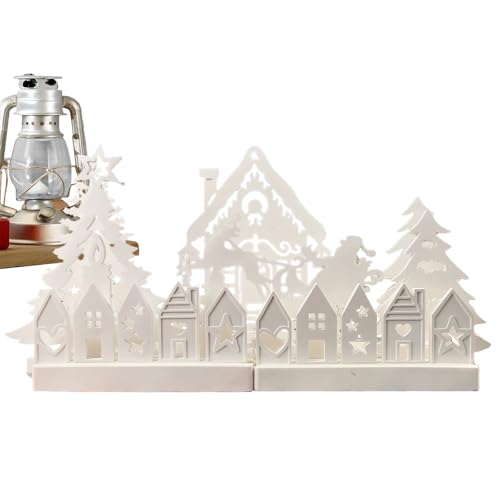 Winterszene für hölzerne Weihnachtsdorf - Holzszenen | Silicon House Figur Form | Set von 7 Hausfiguren Accessoires Silikonform für Weihnachtsanfänger-freundliche Gießform Winterszene für hölzerne Weihnachtsdorf - Holzszenen | Silicon House Figur Form | Set von 7 Hausfiguren Accessoires Silikonform für Weihnachtsanfänger-freundliche Gießform von Generic
