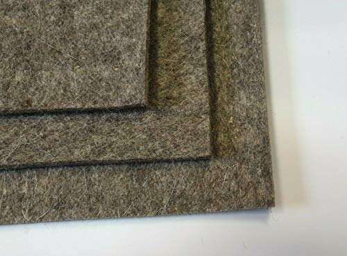Wollfilz Grau 6 mm 120 x 160 cm Filzmatte Filzplatte Industriefilz von Generic