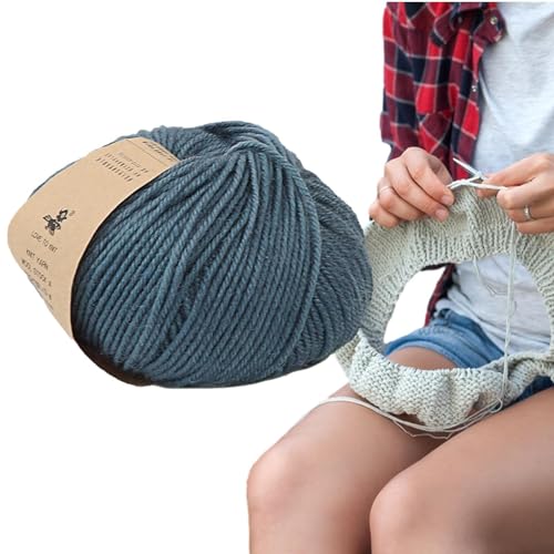 Wollgarn zum Stricken, Strickgarn aus Wolle - Mehrfarbiges Wollgarn für Häkelprojekte | Handstrickgarn aus hautfreundlicher Wolle für Frauen, Mädchen, Freundin von Generic